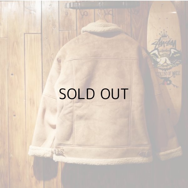 画像4: FAUX SHEARING AVIATOR BIKER JACKET