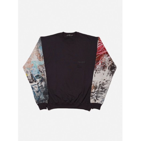 画像1: COLOR BLOCK CREW SWEAT SHIRT