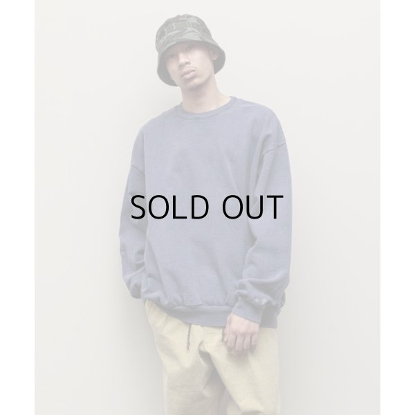 画像1: GARMENT DYE CREW SWEAT