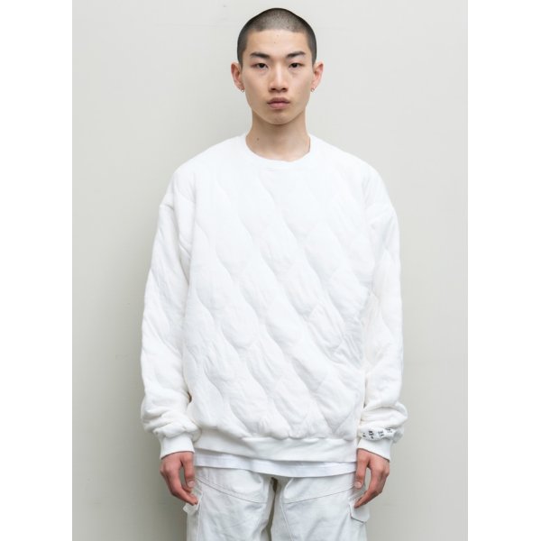 画像1: QUILTING CREW SWEAT SHIRT