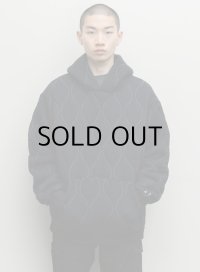 QUILTING HOODED SWEAT SHIRT