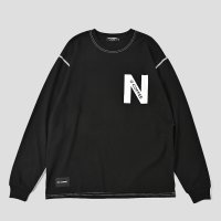 "N" ロゴプリント L/S Tee