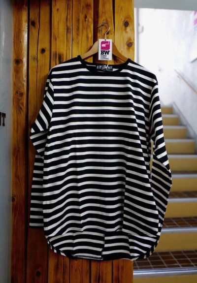 画像1: BAL / BASUQUE STRIPED L/S TEE