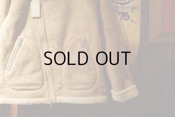 画像3: FAUX SHEARING AVIATOR BIKER JACKET (3)