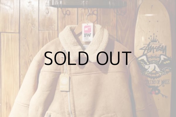 画像2: FAUX SHEARING AVIATOR BIKER JACKET (2)