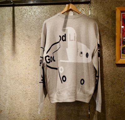 画像2: JACQUARD COTTON CREWNECK SWEATER