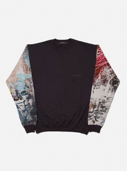 画像1: COLOR BLOCK CREW SWEAT SHIRT (1)