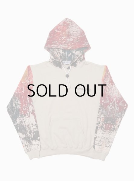 画像1: COLOR BLOCK HOODED SWEAT SHIRT (1)