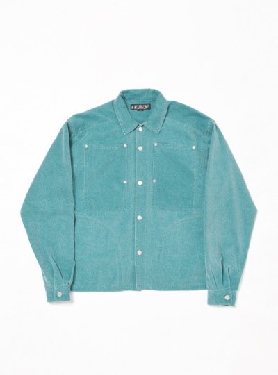 画像1: WASHED FLANNEL WORK SHIRT