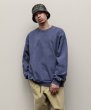 画像1: GARMENT DYE CREW SWEAT (1)