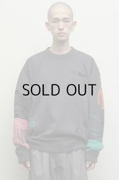 画像3: JACQUARD COTTON CREWNECK SWEATER (3)