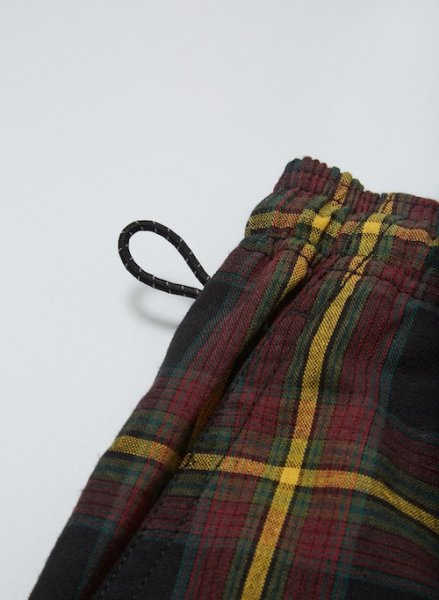 画像7: WASHED PLAID ELASTIC WAIST SHORT (7)