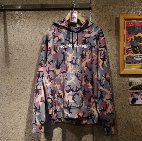 画像6: 段ボールニットカモフラ柄パーカー (6)