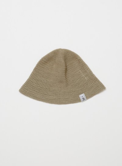 画像1: HAND KNIT BUCKET HAT