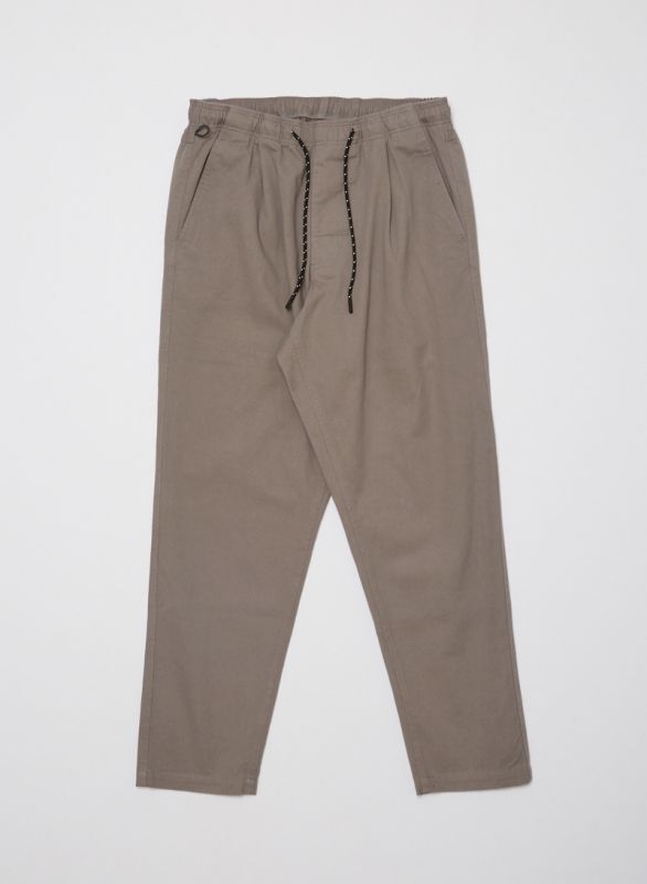 WASHED TWILL ELASTIC WAIST TROUSER - BASEMENT WORKS.